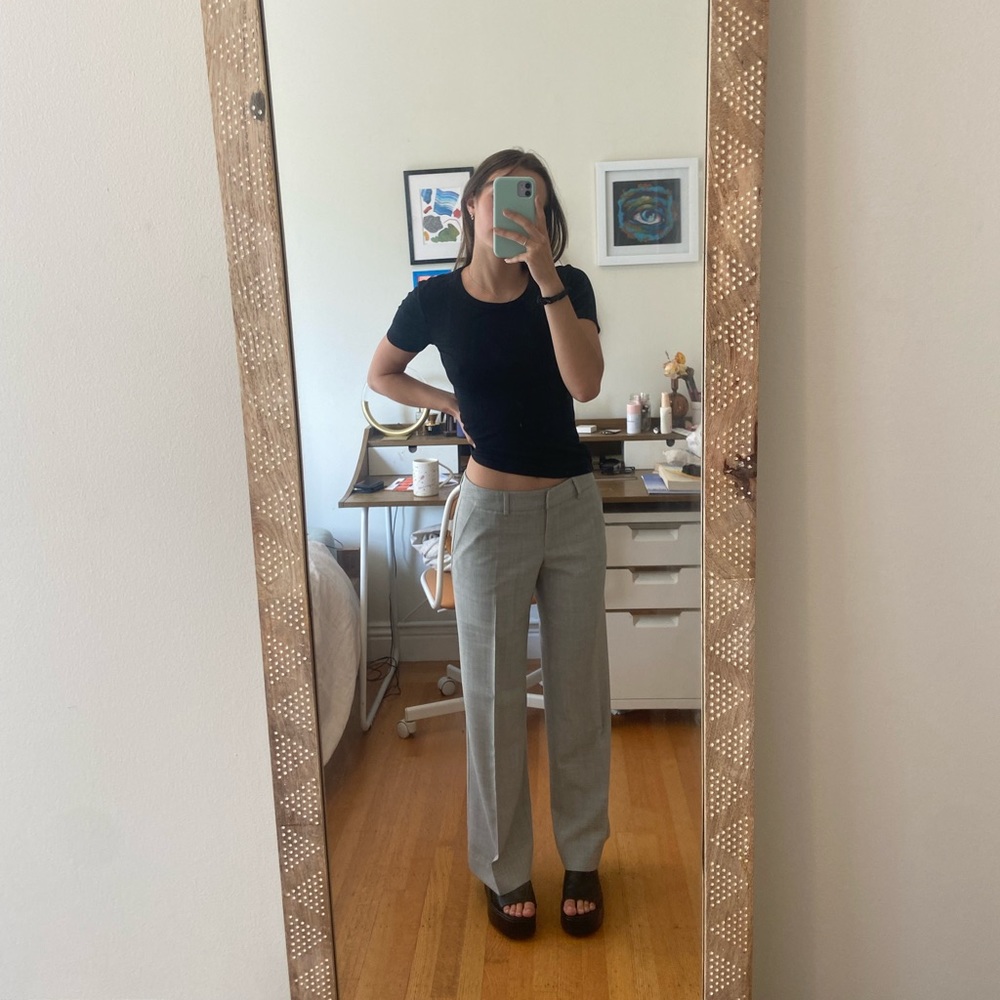 Light gray slacks